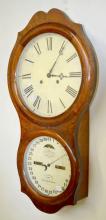 Antique Ithaca No. 4 Hanging Rosewood Calendar Clock