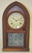 Antique J.C. Brown Ripple Front Beehive Clock