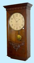 Antique Mahogany Automatic Clock Co. Regulator Clock