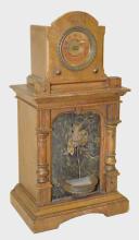 Antique German Animated Water Fountain Shelf Clock