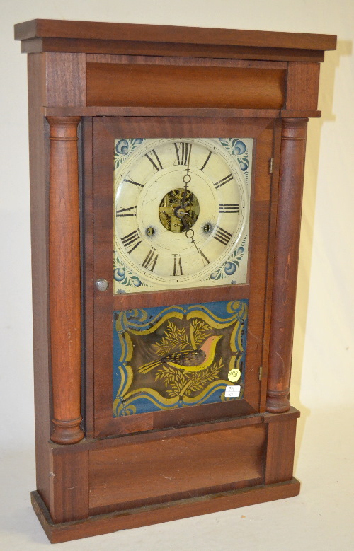 Antique Seth Thomas Split Column Weight Driven Shelf Clock