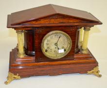 Antique Seth Thomas Red Adamantine Shelf Clock