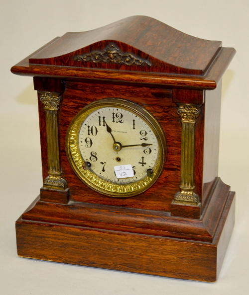 Antique Seth Thomas “Don” Red Adamantine Shelf Clock