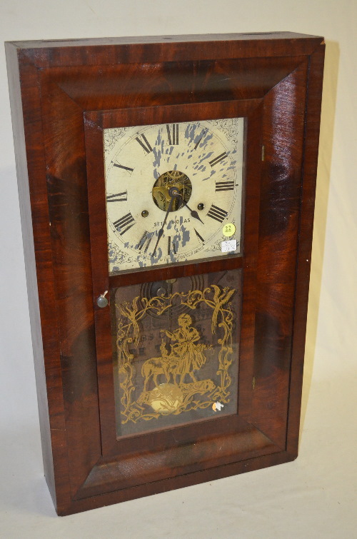 Antique Seth Thomas OG Weight Driven Shelf Clock