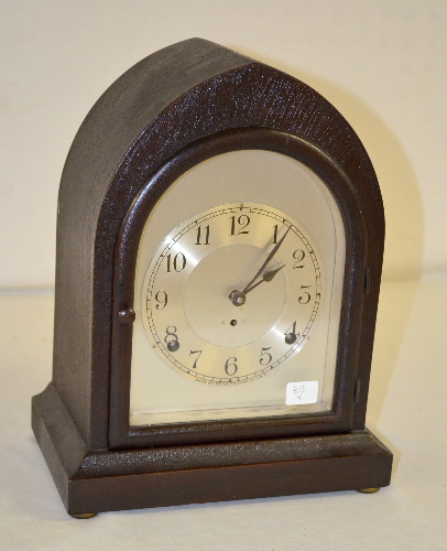 Antique Seth Thomas Mahogany Tombstone Mantel Clock