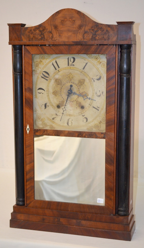 Antique Eli Terry & Sons Split Column Wood Works Clock