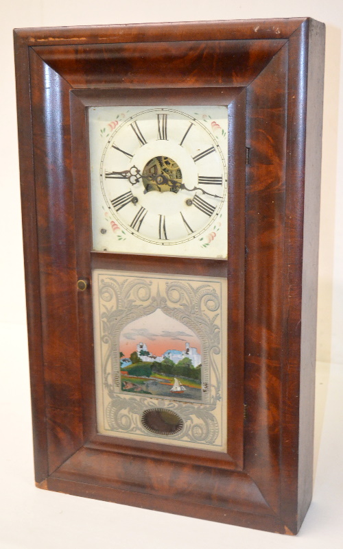 Antique Chauncey Jerome Weight Driven OG Shelf Clock