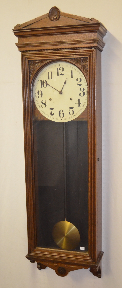 Antique Seth Thomas #30 Variant Oak Wall Regulator Clock