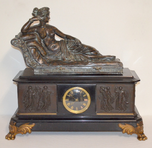 Antique French Statue Clock