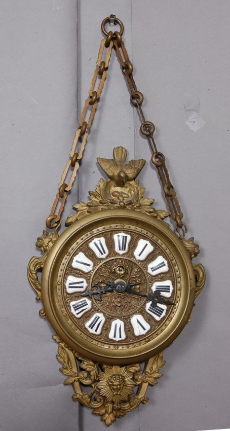 Bronze French Cartel clock