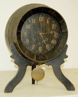 Barrel Novelty Clock, 8 Day, T & S