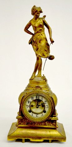 Waterbury “Boulogne” Lady Statue Clock