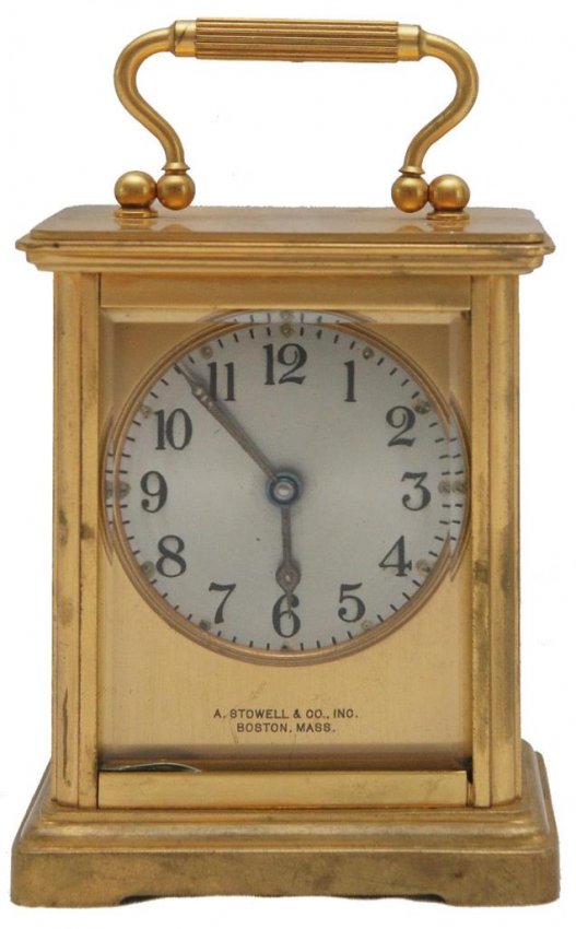 CHELSEA CLOCK CO BRASS TABLE CLOCK