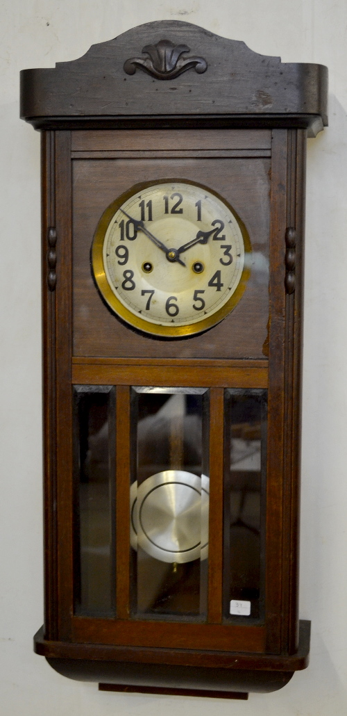Antique Gustav Becker Silesia German Box Clock