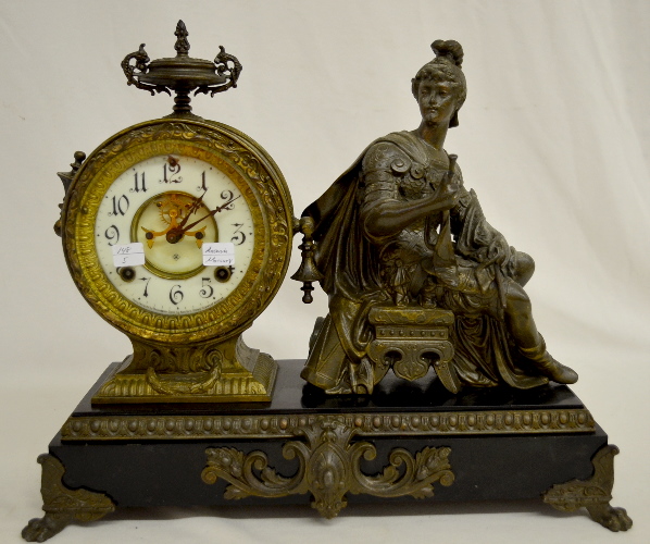 Antique Ansonia “Mercury” Statue Clock