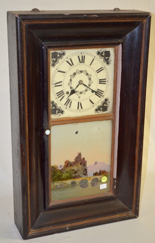 Antique Weight Driven OG Shelf Clock