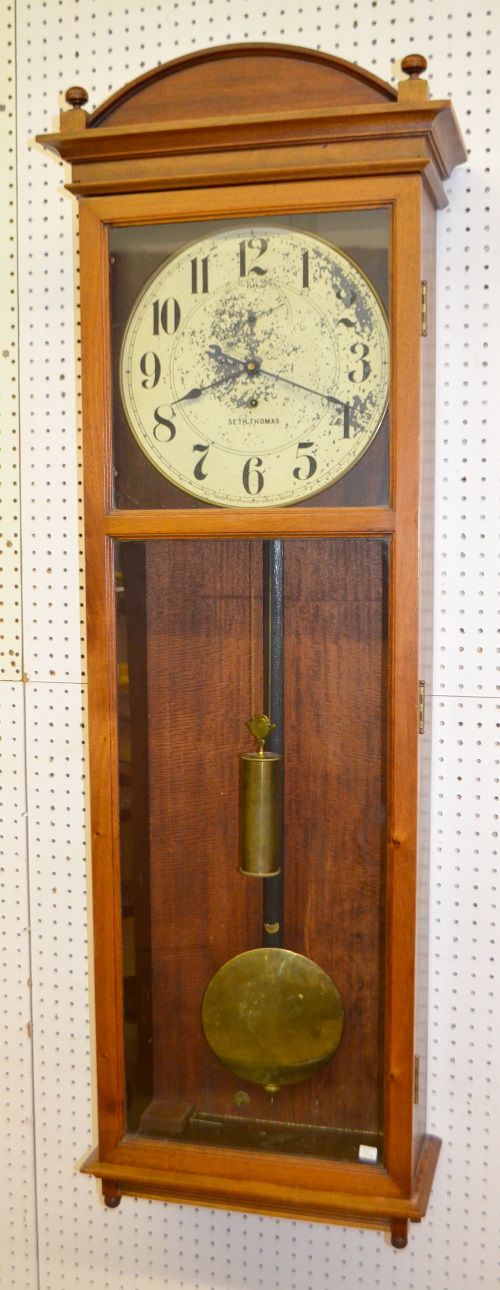 Antique Seth Thomas “Regulator 20” Oak Wall Clock