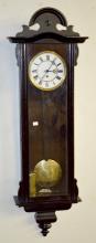 Antique Ebonized 1 Weight Vienna Regulator Clock