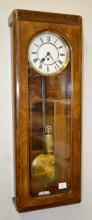 Antique German One Weight T.O. Wall Clock