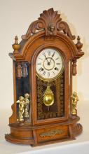 Antique New Haven “Occidental” Oak Parlor Clock