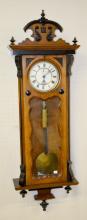 Antique Two Color 1 Weight Vienna Regulator Clock