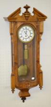 Antique 1 Weight Vienna Regulator Clock, 3/4 Size