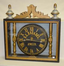 Antique Jeweler’s Advertising Clock Display Sign