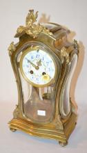 Antique French Japy Freres Crystal Regulator Clock