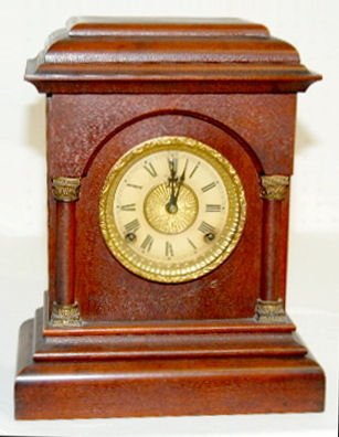 Sessions Antique Mahogany Shelf Clock