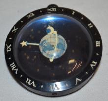 Antique Westclox Moon & Star Paperweight Clock