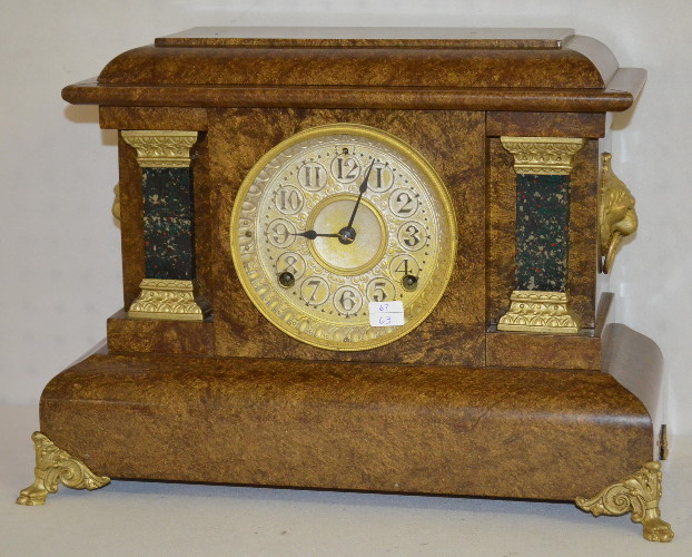 Antique Seth Thomas Gold Adamantine Mantel Clock