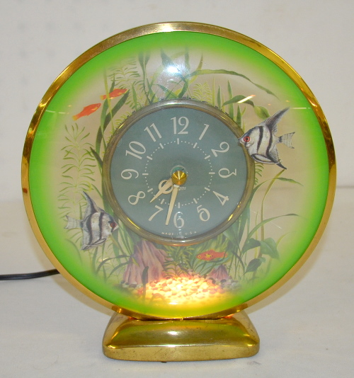 Vintage Sessions Electric Animated Fish Bowl Clock