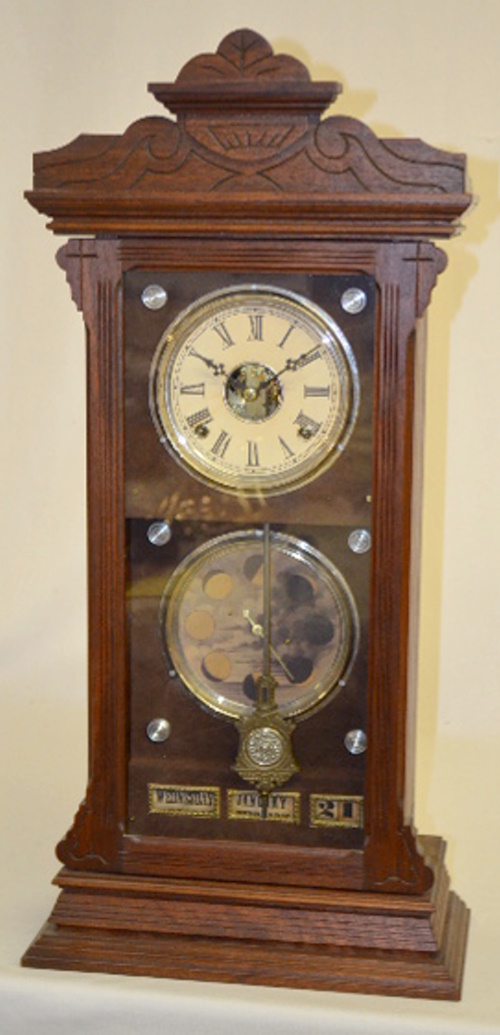 Walnut Macomb Moon Phase Calendar Clock