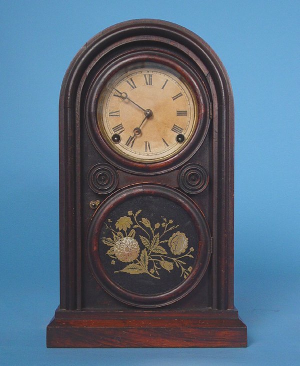 E. Ingraham Rosewood Ionic Venetian Clock