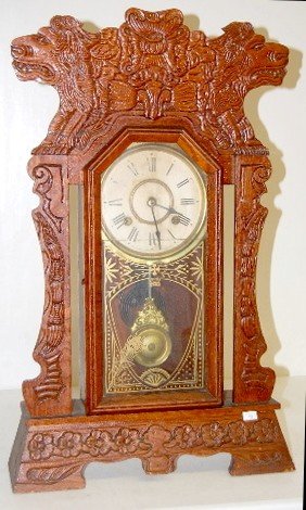 Oak New Haven Norwich Line B Kitchen Clock