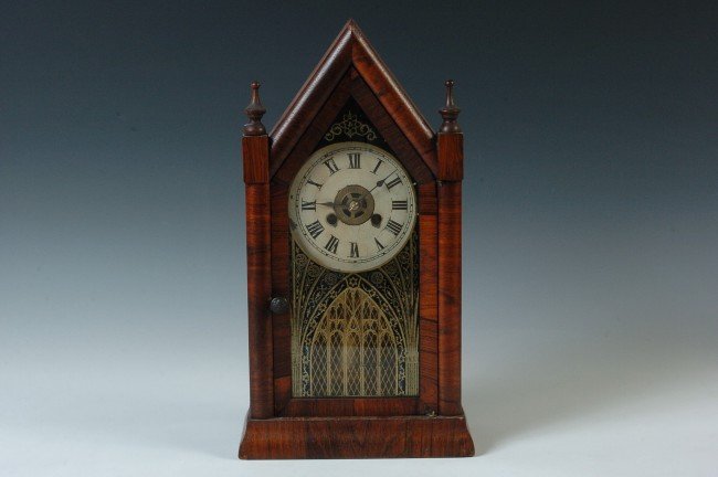 A JEROME & CO STEEPLE CLOCK