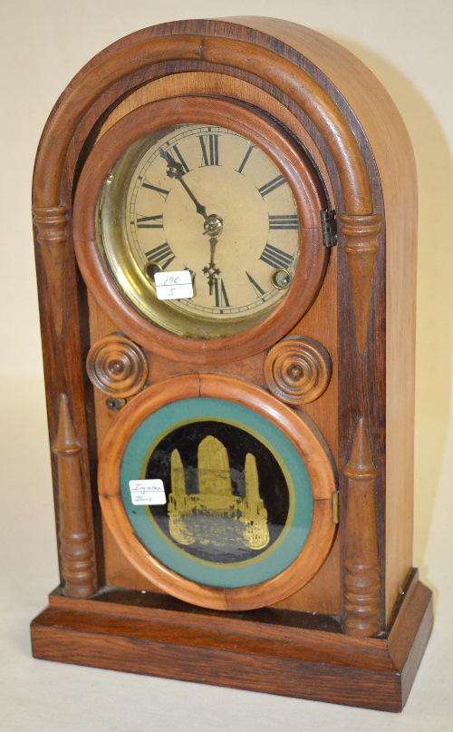 Antique Ingraham Ionic Shelf Clock