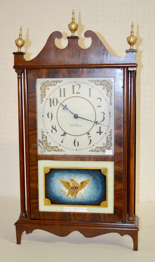 Antique Seth Thomas Pillar and Scroll Shelf Clock