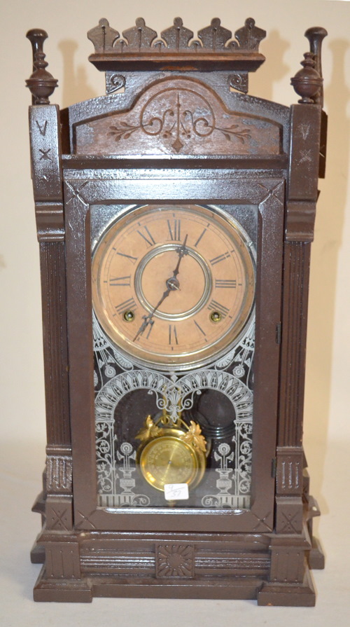 Antique Gilbert “Dacca” Walnut Kitchen Clock