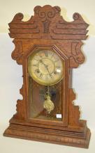 Antique Attleboro Oak Kitchen Clock