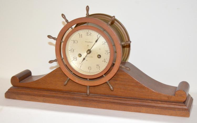 Antique Waterbury Ship’s Wheel Scroll Clock