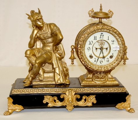 Antique Ansonia “Mercury” Statue Clock