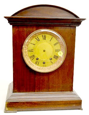 English or German 8 Bell Mahogany Bracket Clock