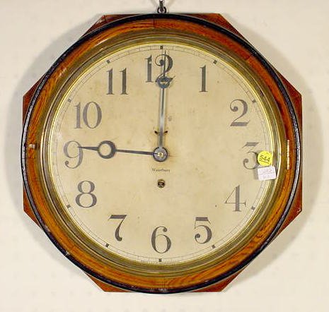 Waterbury Octagon Lever Wall Clock