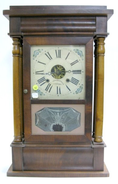 Pond & Barnes Shelf Clock w/Double Columns