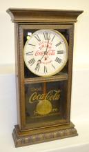 Oak Coca Cola Shelf Clock