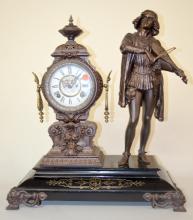 Antique Ansonia Statue Clock, “Venetian”