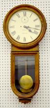 Antique New Haven 30 Day Oak Wall Clock