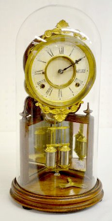 Davies Pat. Crystal Palace Clock w/Dome