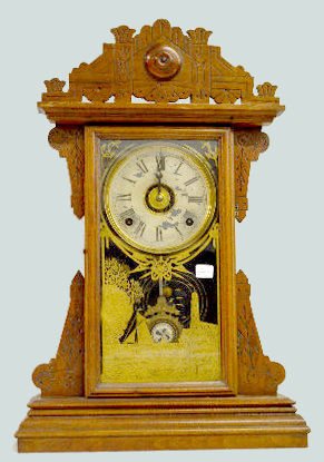 EN Welch Walnut Kitchen Clock